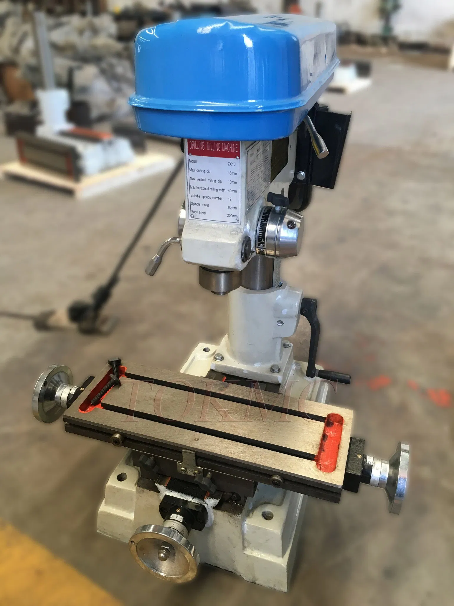 Belt Driven Single Phase High Precision Milling Drilling Machine