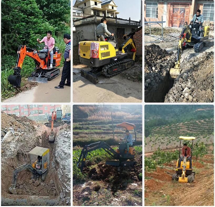 CE Mini Digger Farm Construction Excavating Machine Crawler Track Excavator