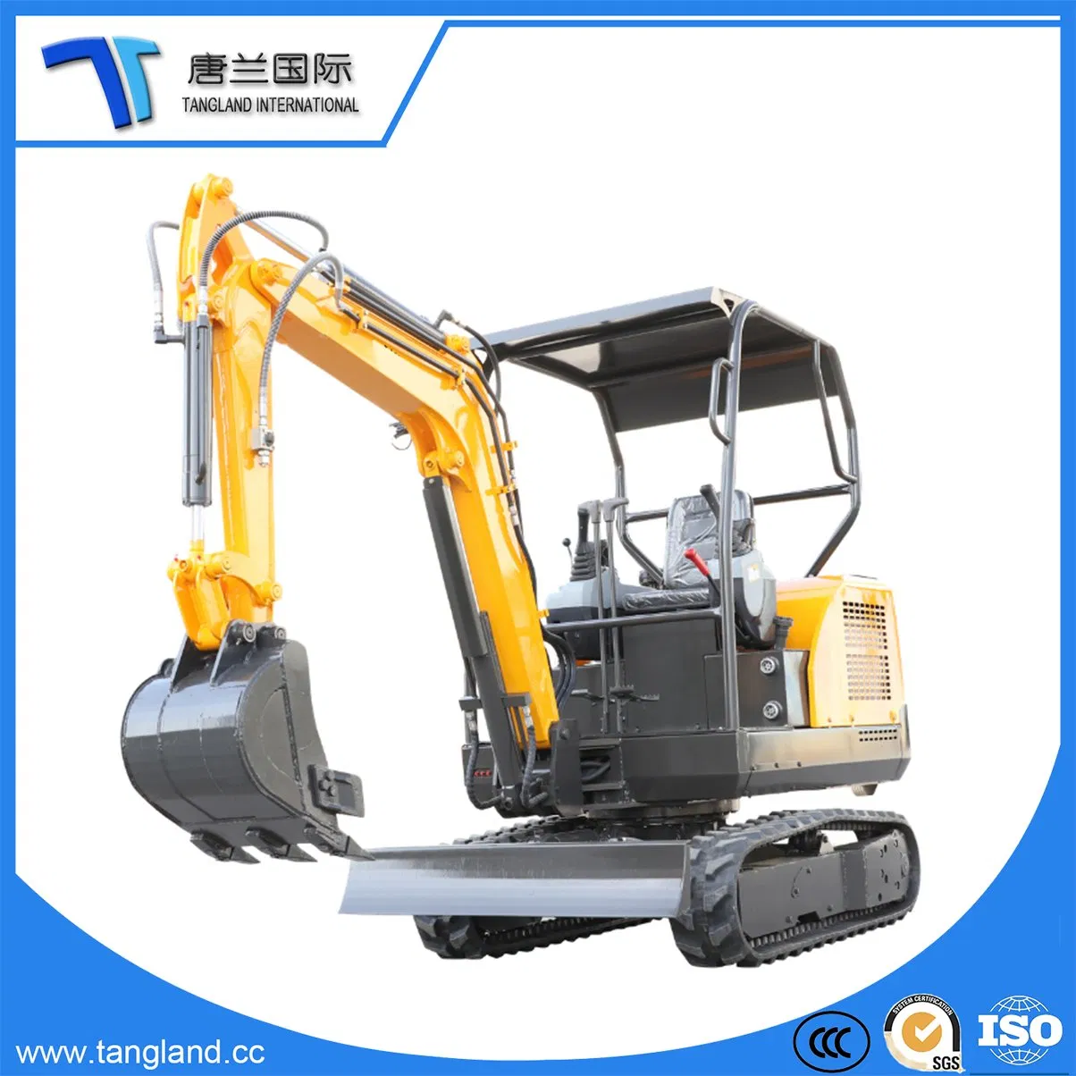 CE Mini Digger Farm Construction Excavating Machine Crawler Track Excavator