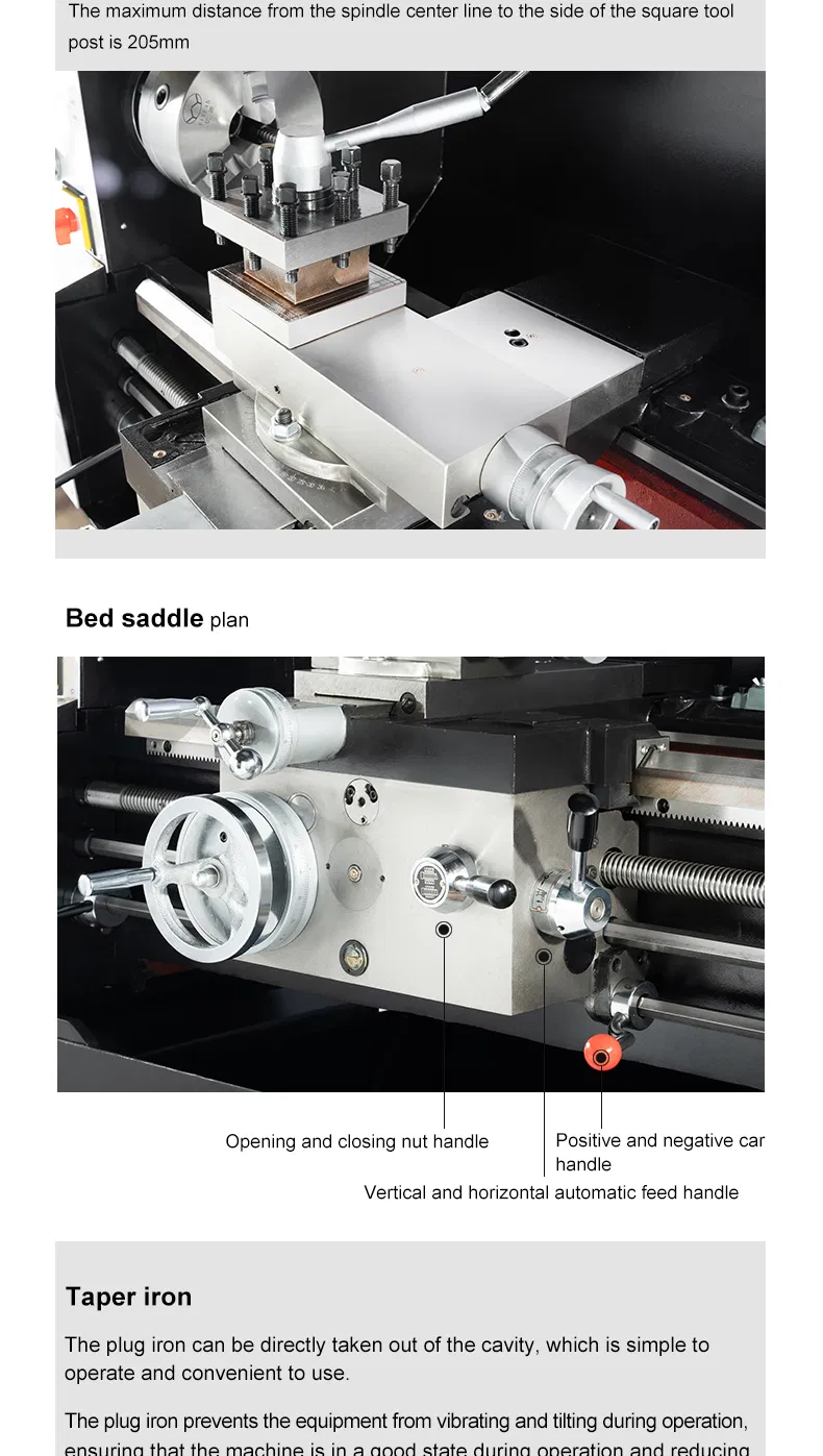 Chinese Factory CT6140 High Quality Horizontal Manual Lathe Machine Lathe