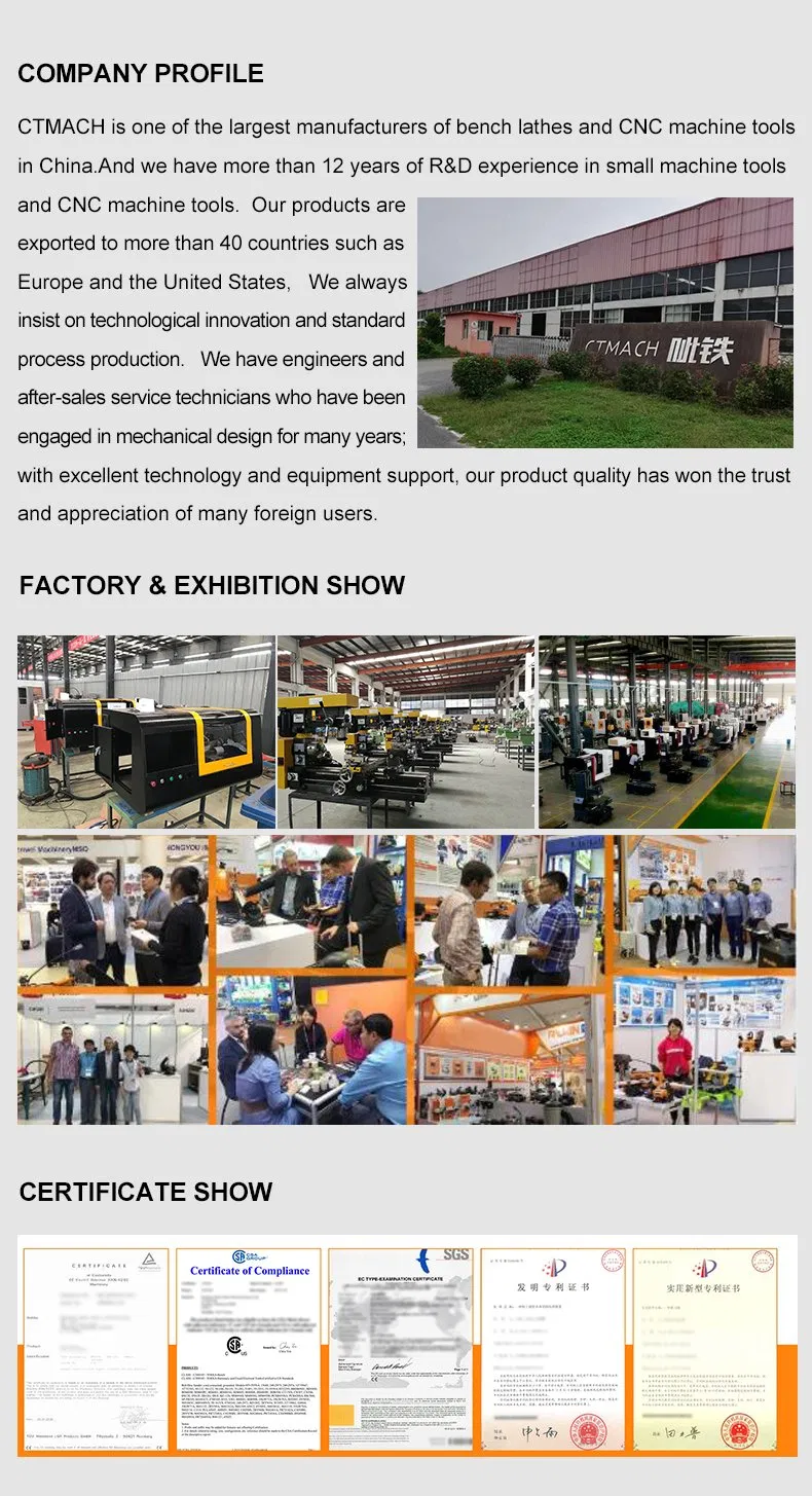 Chinese Factory CT6140 High Quality Horizontal Manual Lathe Machine Lathe