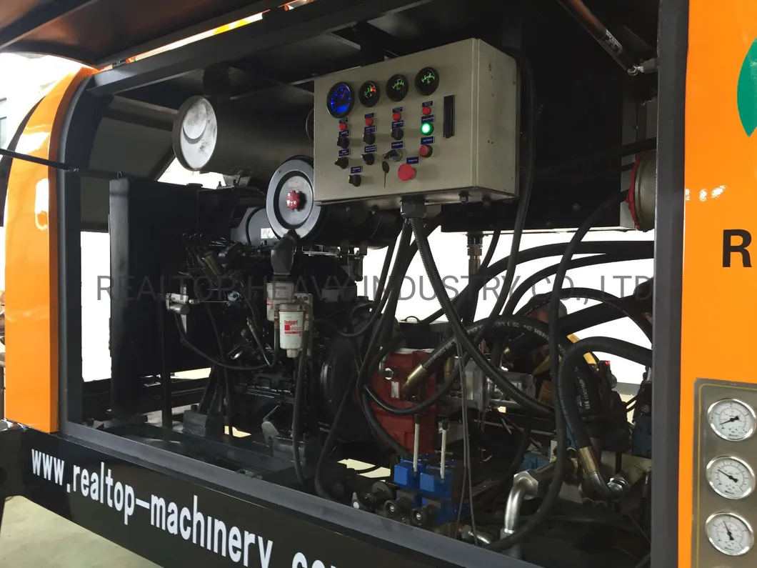 Diesel Type Trailer Mounted Concrete Pump 80m3/H