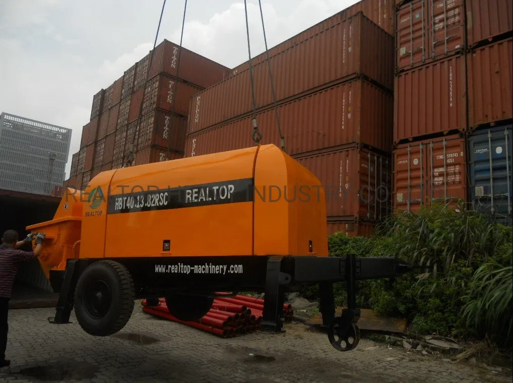 Diesel Type Trailer Mounted Concrete Pump 80m3/H