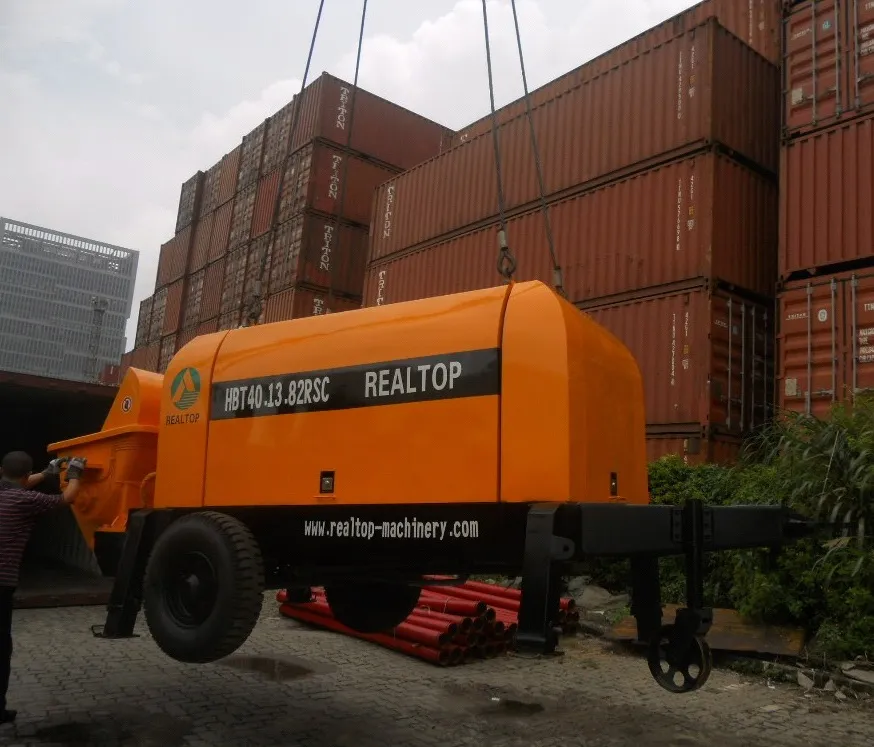 Hbt40.10.60RS Small Diesel Concrete Pump, Trailer Mounted Concrete Pump