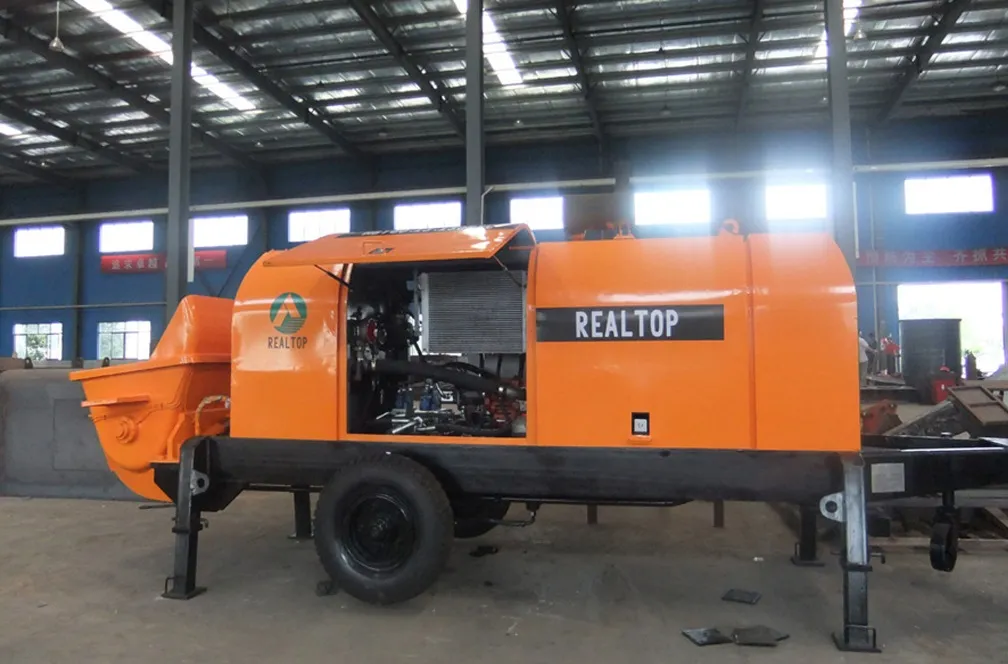 Hbt40.10.60RS Small Diesel Concrete Pump, Trailer Mounted Concrete Pump