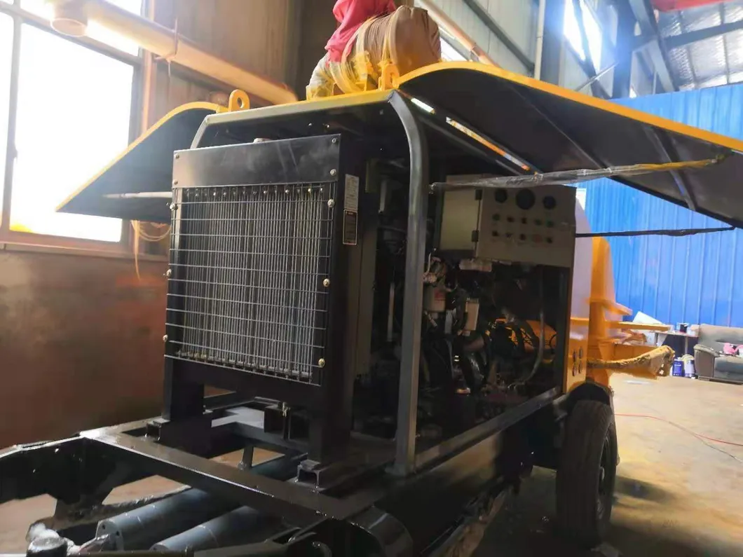 Hbt40.10.60RS Small Diesel Concrete Pump, Trailer Mounted Concrete Pump