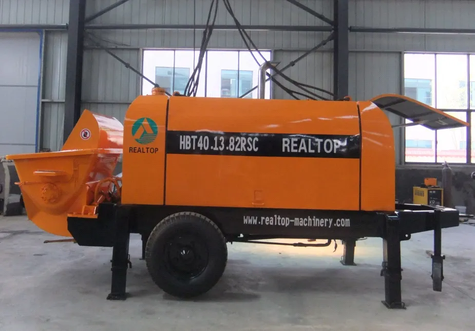 Hbt40.10.60RS Small Diesel Concrete Pump, Trailer Mounted Concrete Pump