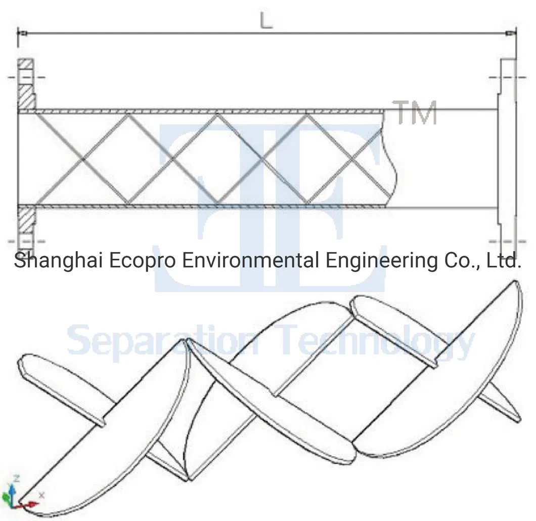 Inline Liquid Mixer Static Mixer for Wastewater Treatment