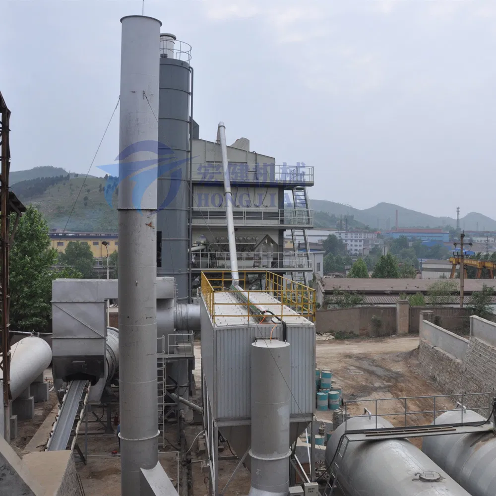 Natural Gas Burner Conveyor Belt Control System Baghouse Asphalt Mixing Plant Lb2000