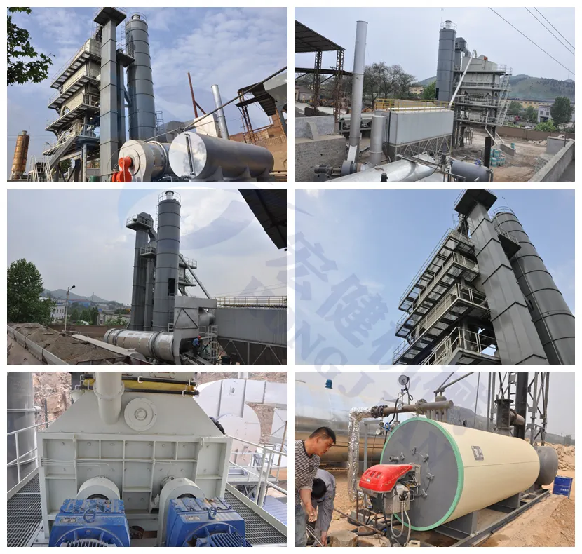 Natural Gas Burner Conveyor Belt Control System Baghouse Asphalt Mixing Plant Lb2000
