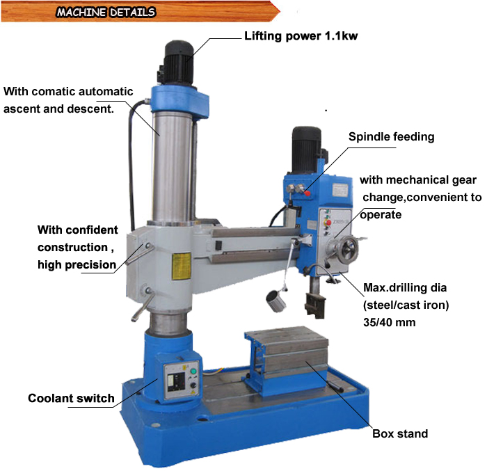 Radial Drilling Machine with Auto Feeding (Z3035X10)