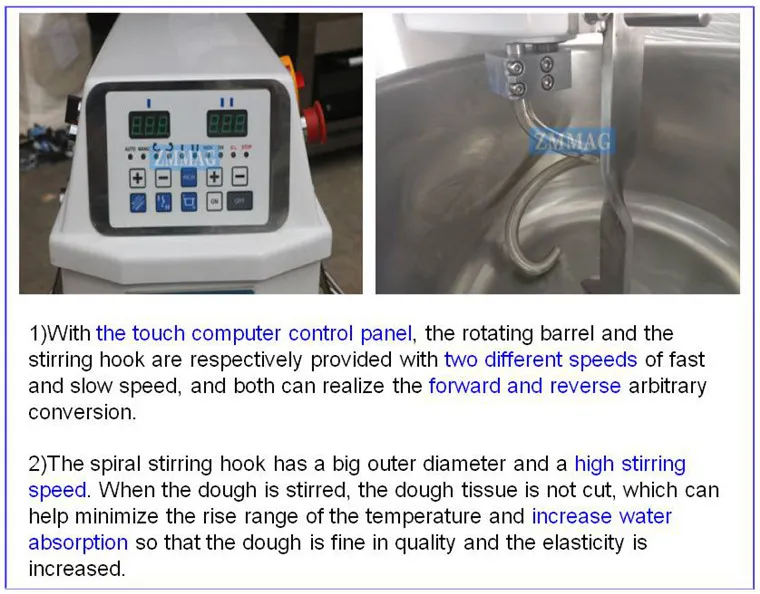 Small Prices Spiral Chapati Bread Horizontal Dough Mixer Italy Philippines (ZMH-15)