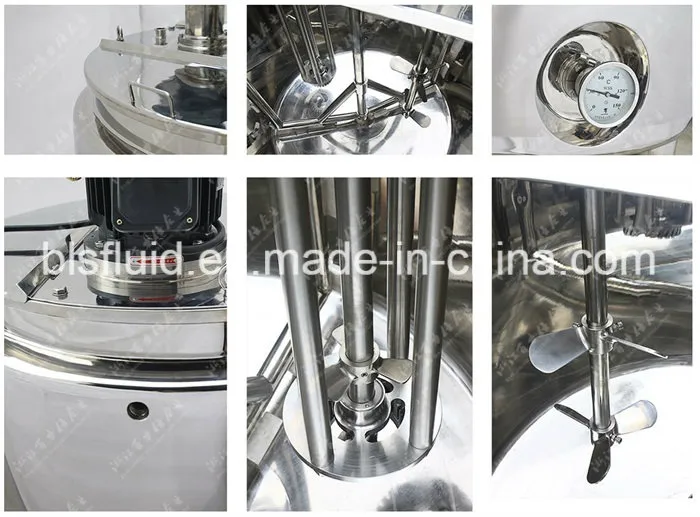 Steel Coil Pipe Jacked Steam Steel Price Lotion Mixer Cosmetic Machine