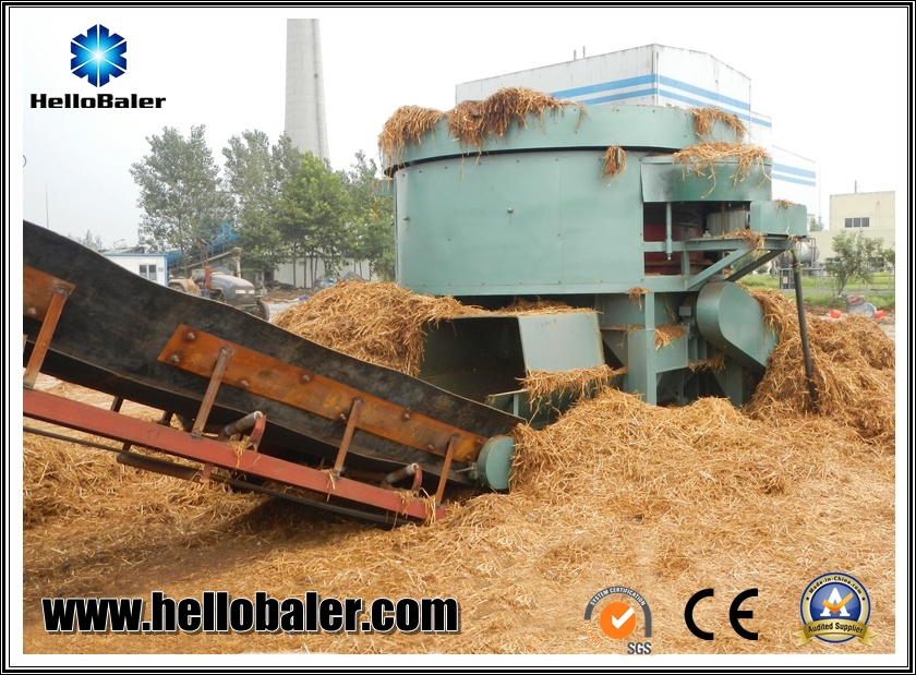 straw hay shreddering crusher machine