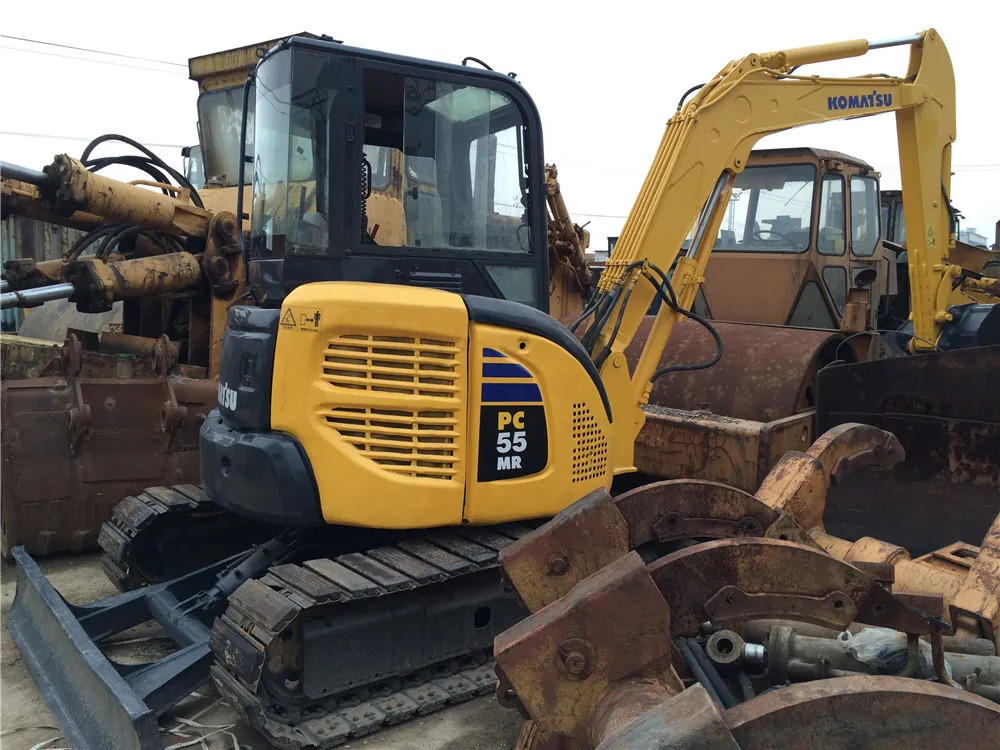 Used Komatsu PC55mr Mini Digger Excavator with Rubber Track