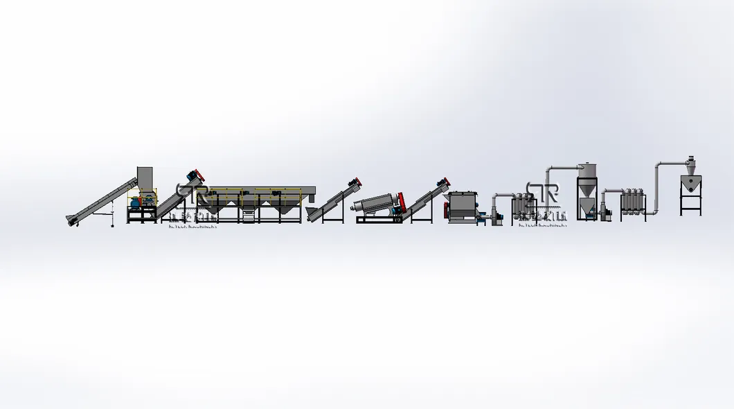 Waste Plastic PE/PP/HDPE/LLDPE/LDPE/EPS/PS//XPS/TPU Film Crushing Washing Drying Recycling Line